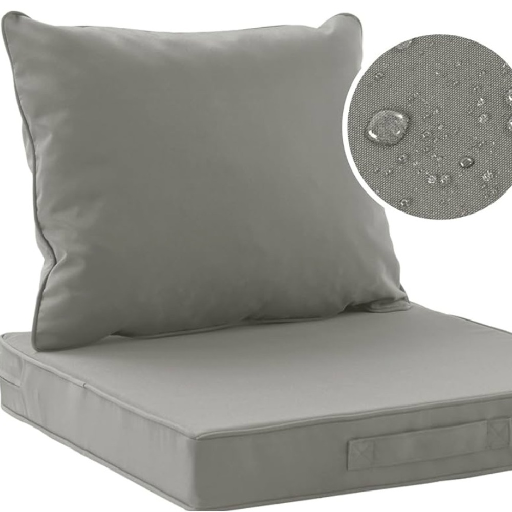 NWT Codi Outdoor Cushions for Patio Furniture 22x22 Grey (2 Pieces)